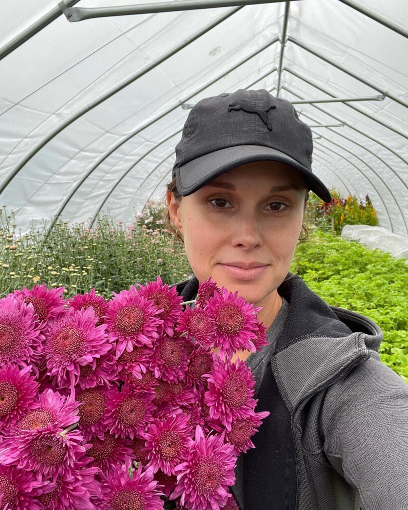 Heirloom mums grown for Philadelphia Floral Guild but Alyssa at Liberty Plants