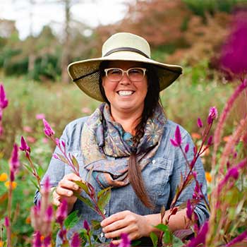 Jennie Love runs one of the Philadelphia flower farms that participates in the Philadelphia Floral Guild.
